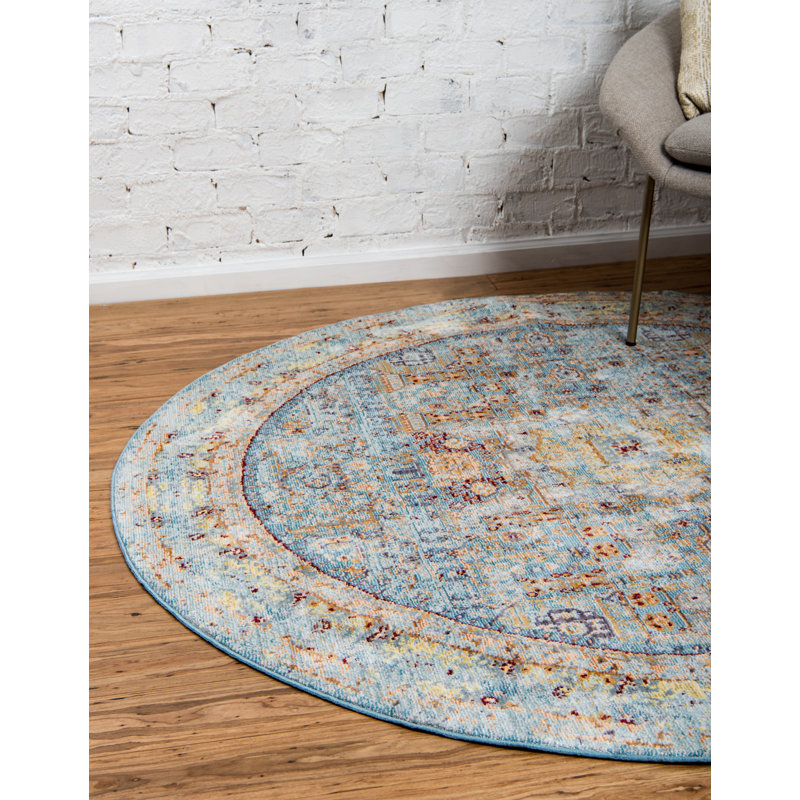 Bradford Aqua Area Rug & Reviews AllModern